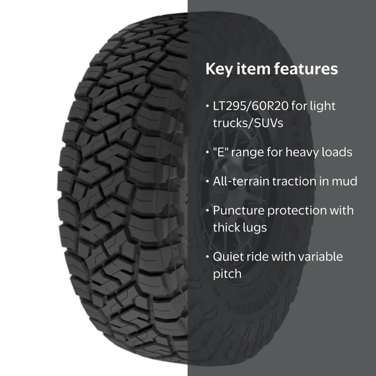 Toyo Open Country R/T All-Terrain Tires LT295/60R20 E/10PLY BSW