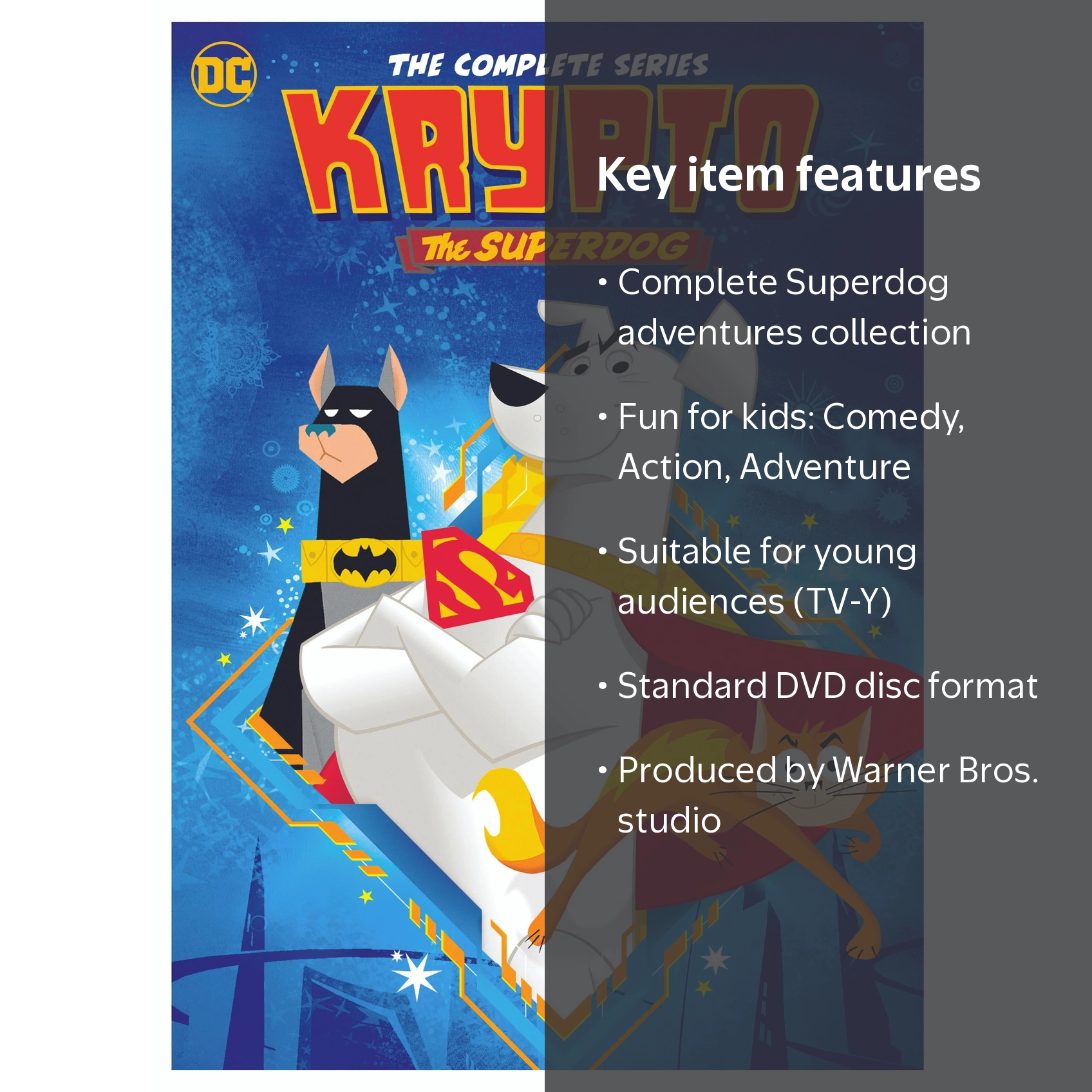 Krypto the Superdog: The Complete Series (DC) DVD children cartoon