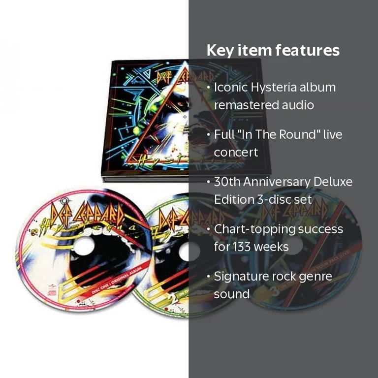 Mercury, Def Leppard Hysteria 30th Anniversary Edition CD, Music