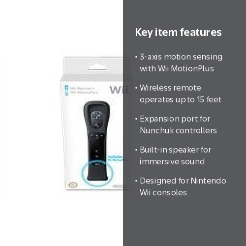 Nintendo Wii Remote with Wii MotionPlus Wireless for Nintendo Wii