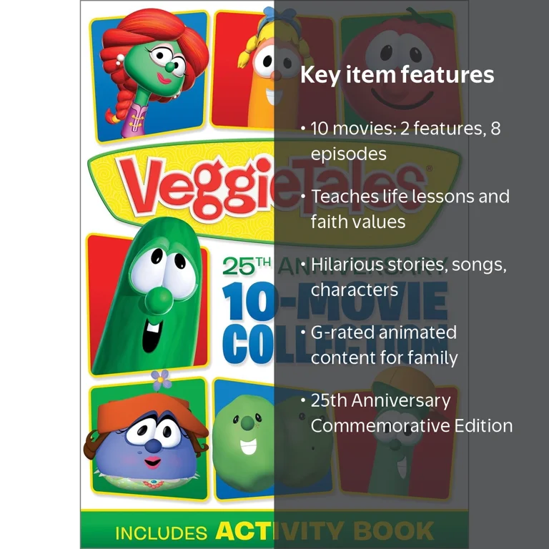 SDS, VeggieTales: 10-movie Collection, 25th Anniversary DVD