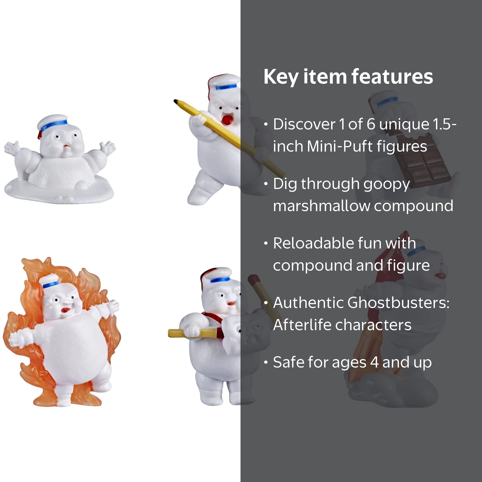 Ghostbusters Mini-Puft Surprise Figures, 1.5-Inch Collectibles