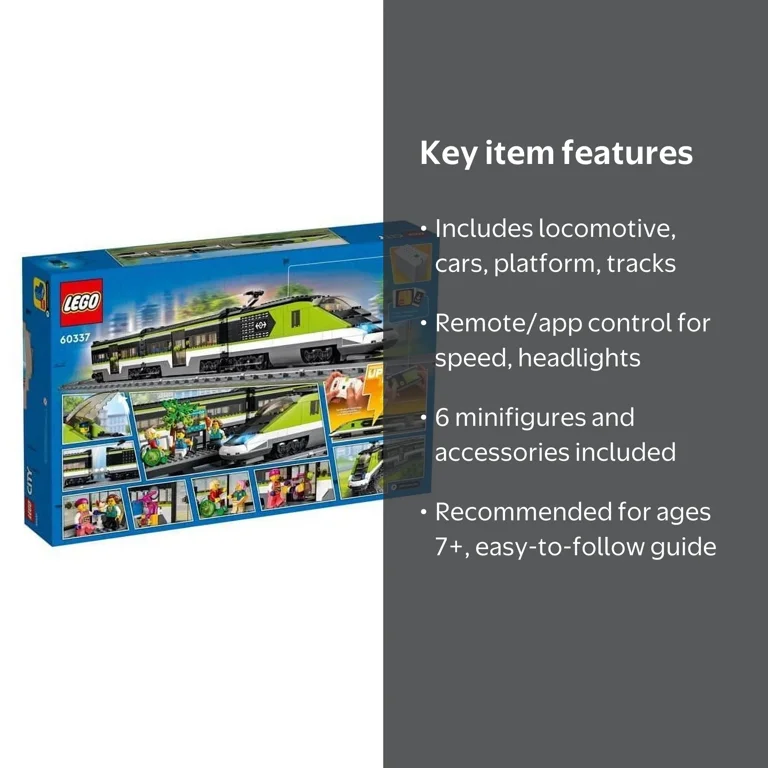 LEGO, Lego City Express Passenger Train, 60337, 10 cm high