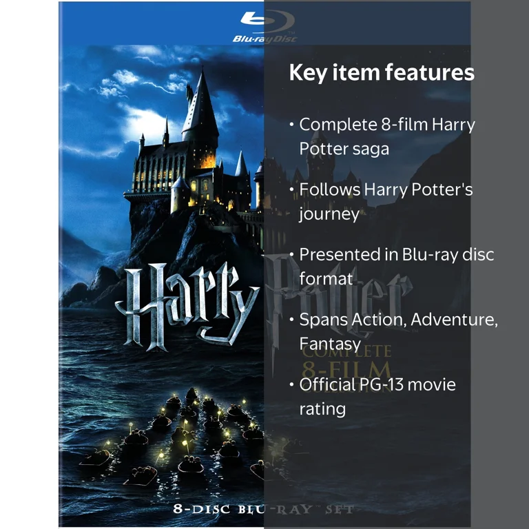 SDS, Harry Potter: The Complete 8-Film Collection, Blu-ray