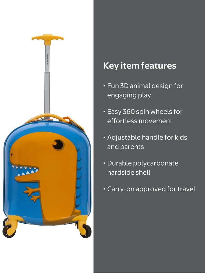 Rockland, Luggage, My First Luggage Rolling Suitcase, Animal