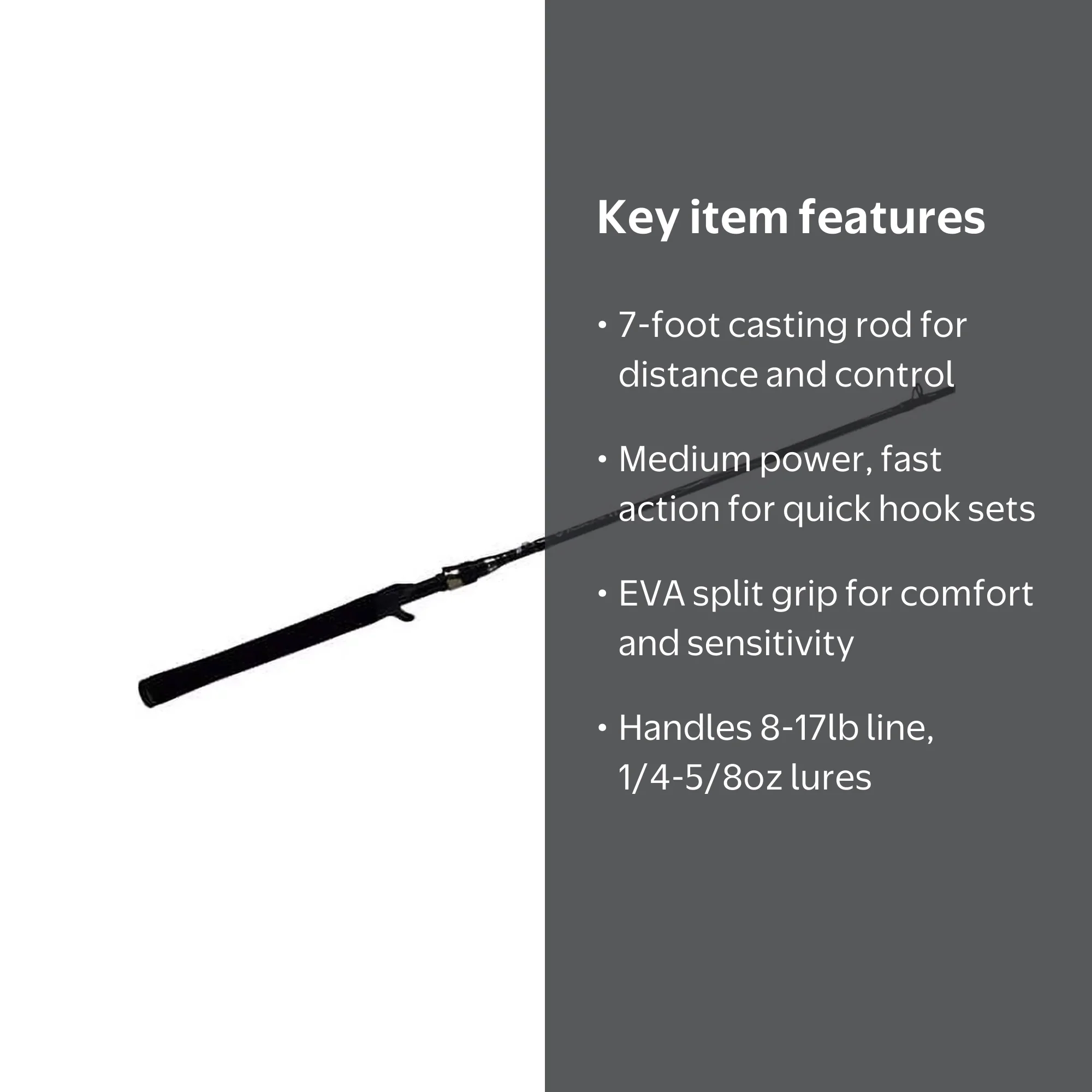 Abu Garcia 7 Vigilante Casting Fishing Rod - Walmart.com