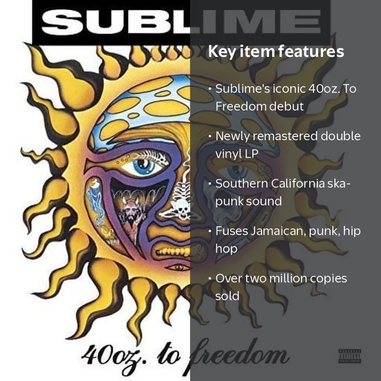 SUBLIME 40oz.to freedom LP レコード　サブライム Sublime - 40oz. To Freedom - Music & Performance - Vinyl - Walmart.com