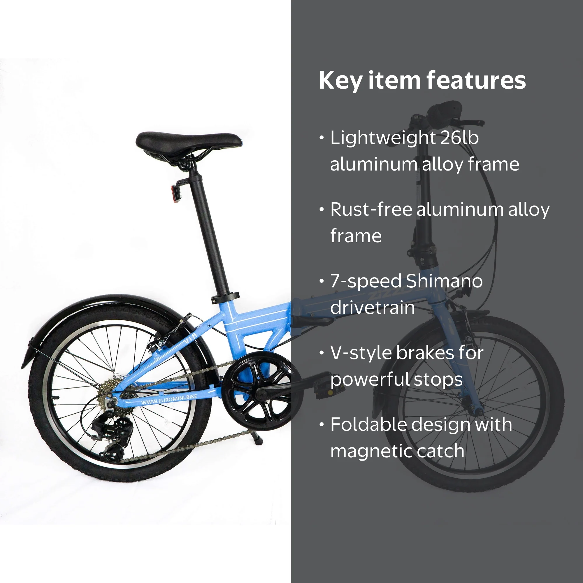 ZiZZO, Folding Bicycle, 20