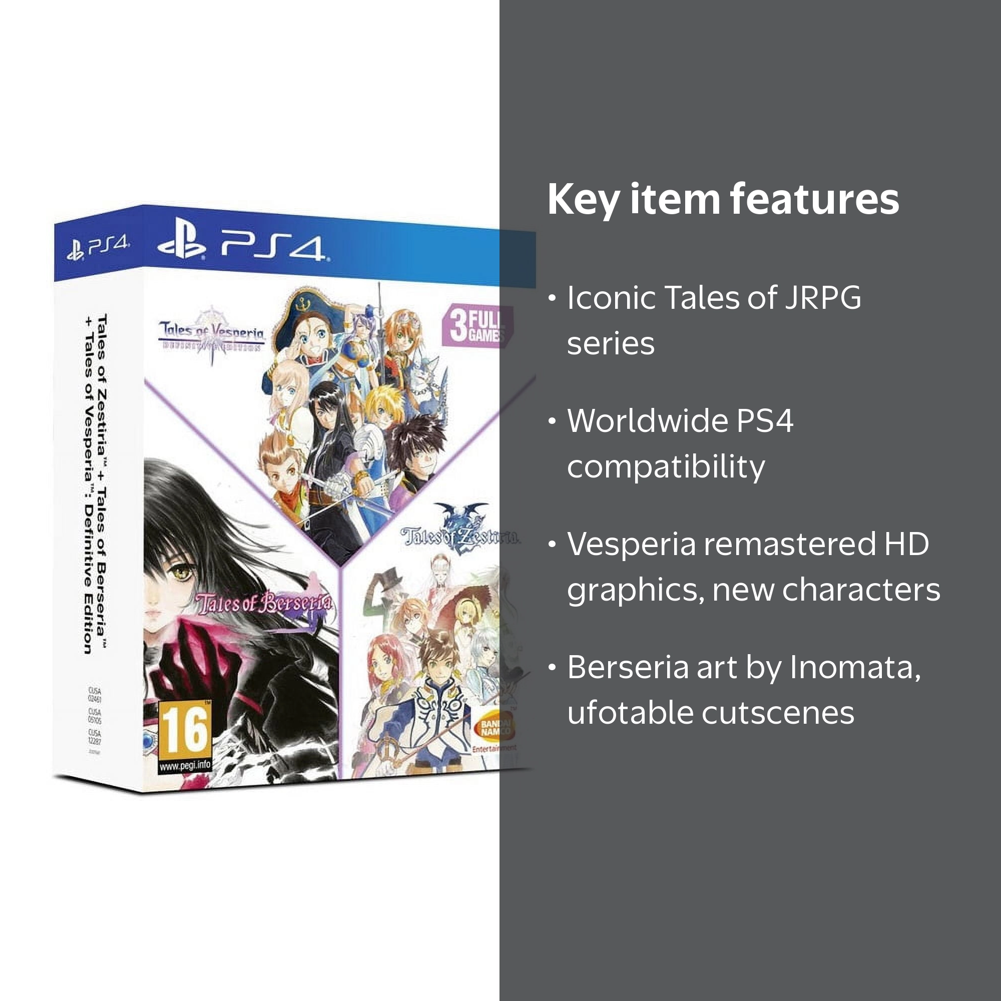 Tales of Compilation (Vesperia, Berseria, Zestiria) (EU
