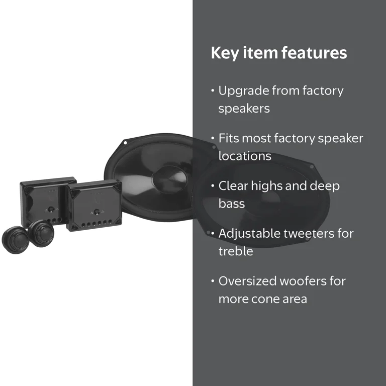 Infinity REF697CF 6x9 Inch 2 Way Car Speaker System - Walmart.com