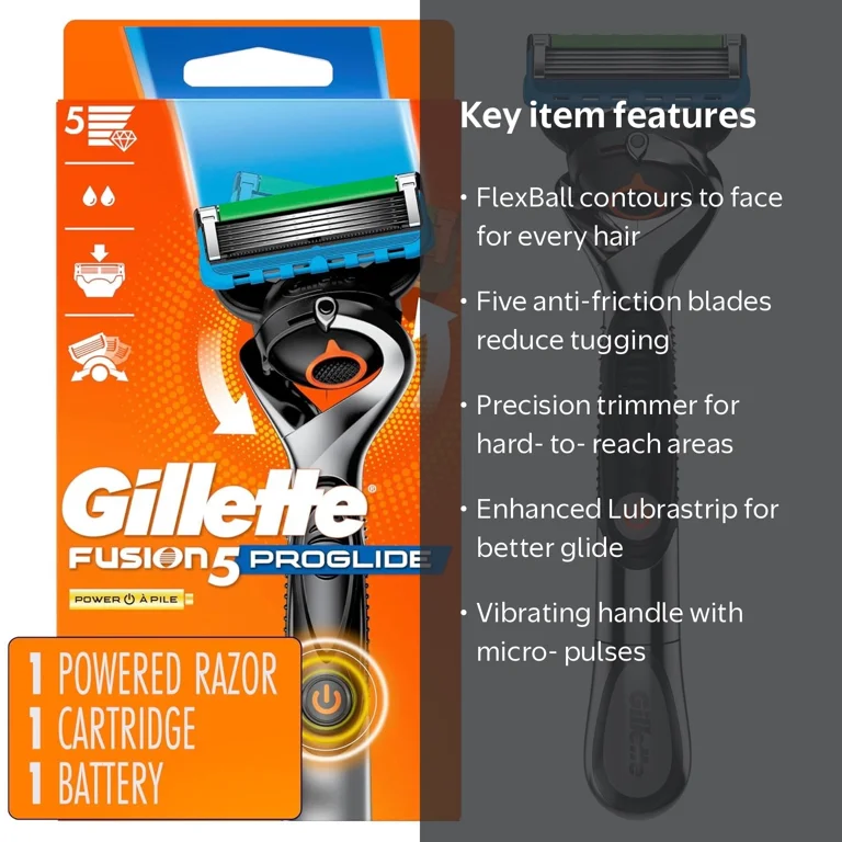Gillette Fusion ProGlide Power Razor with 1 Blade Refill 1 ea