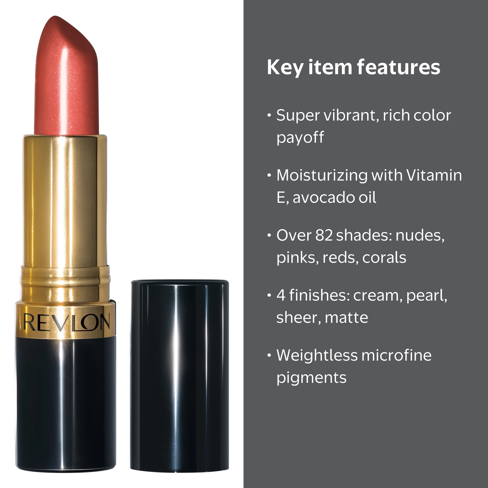 Revlon, Super Lustrous Lipstick, 0.15 oz, Cinnamon Bronze