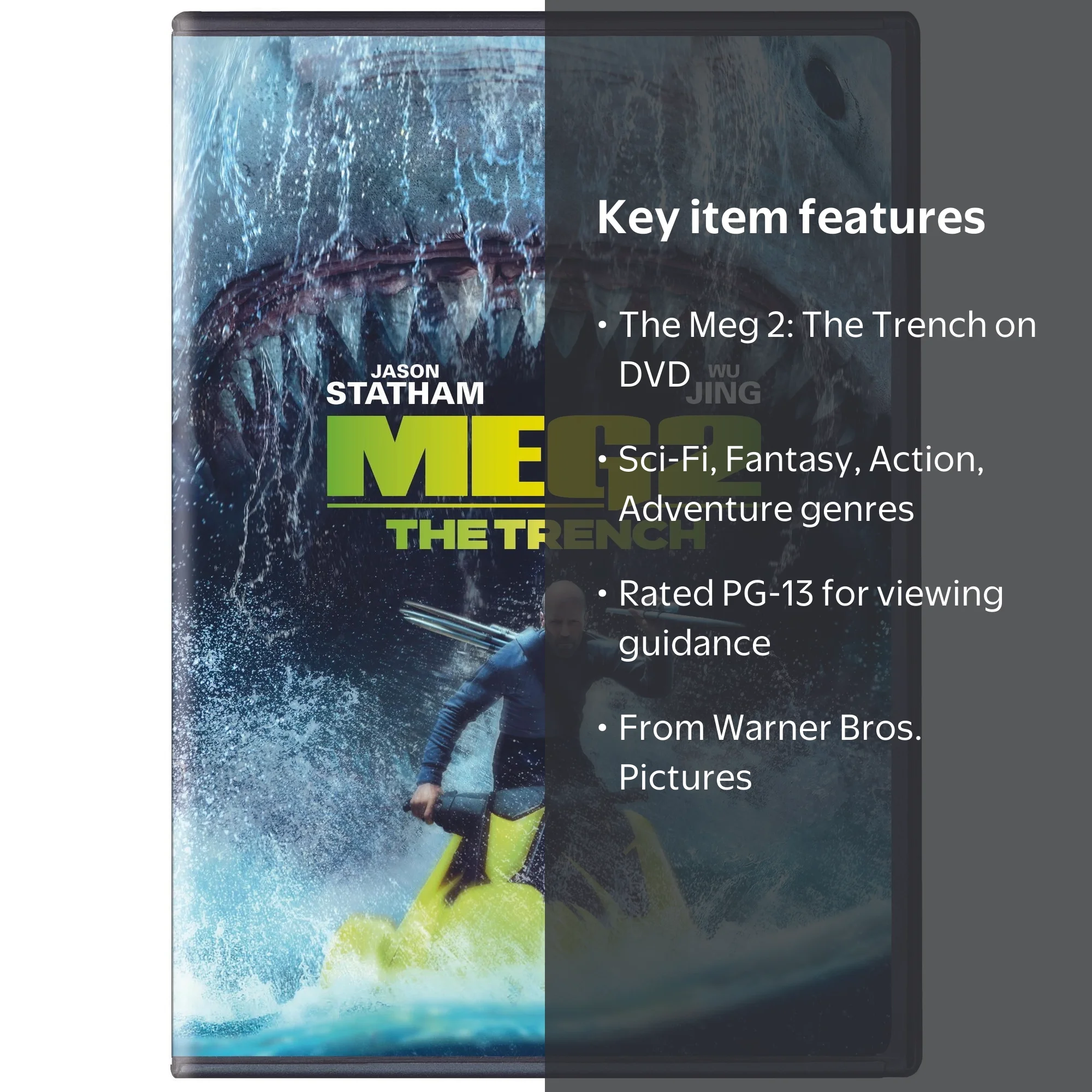 The Meg 2: The Trench - Action Adventure Sci-Fi Movie (DVD