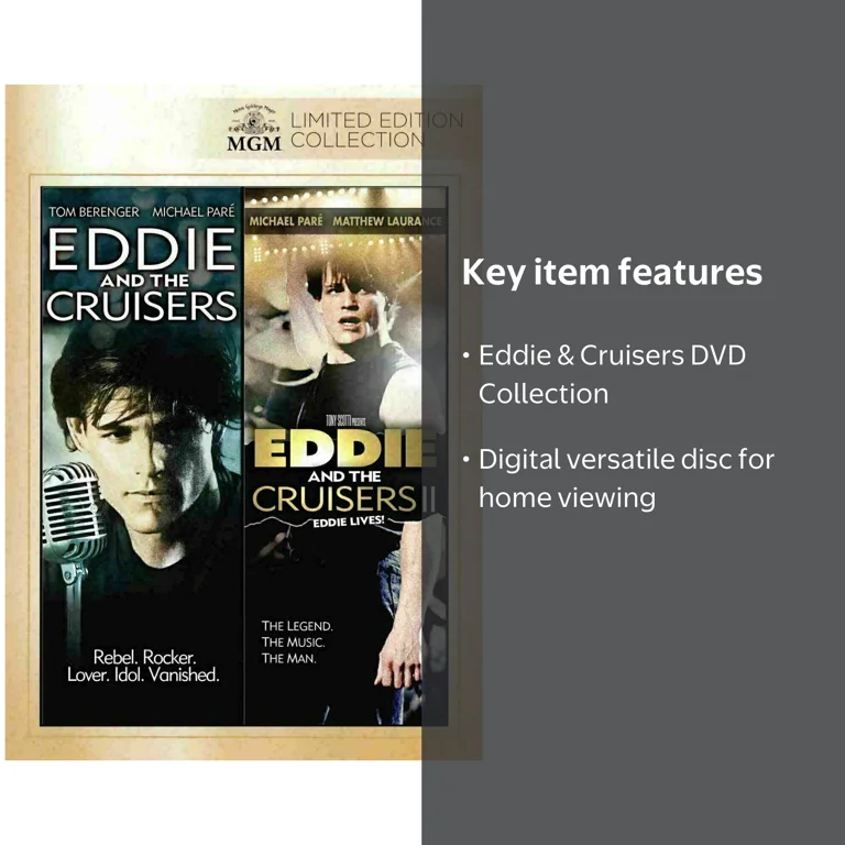 DVD　collection　2 DVD Eddie & The Cruisers 1 and 2 Music Movies (DVD) - Walmart.com