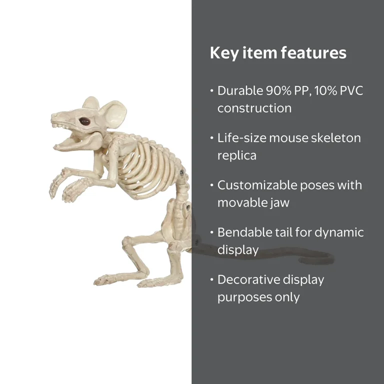 Official Crazybonez Faux Mouse Skeleton Standing Pose - Walmart.com