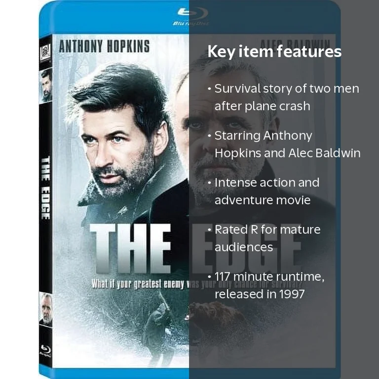 The Edge (Blu-ray) - Action & Adventure Movie with Anthony Hopkins