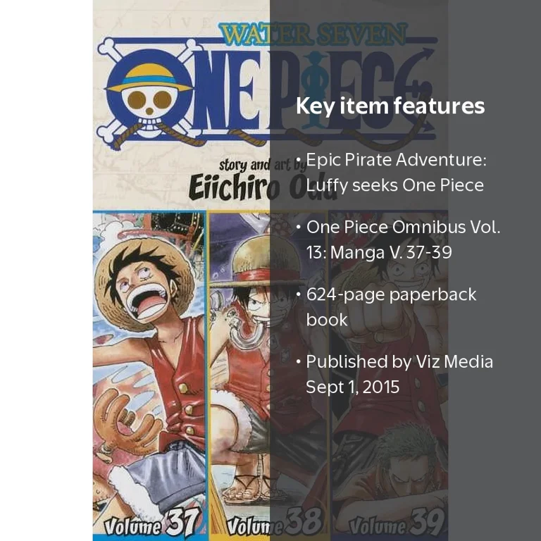 Eiichiro Oda, One Piece Omnibus Ed., Vol. 13: Vols. 37‚Äì39
