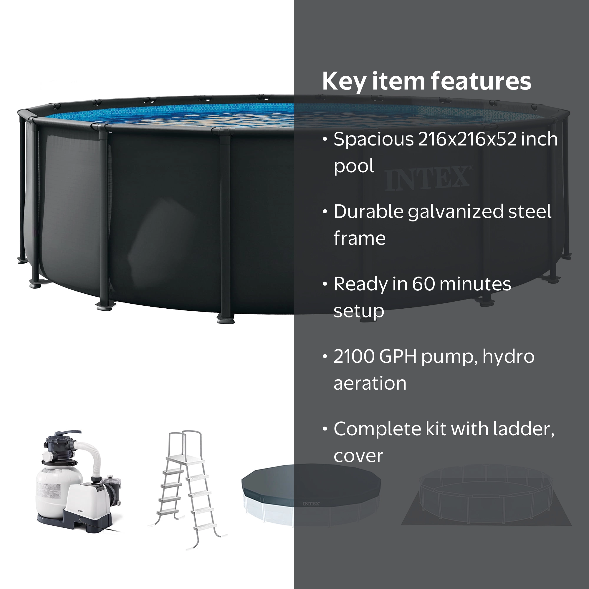 Intex, Above Ground Swimming Pool, 18'x52