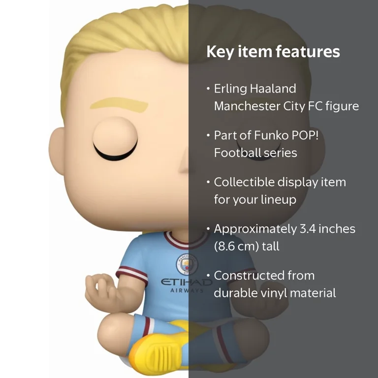 Funko, Football, Manchester City FC Erling Haaland, Vinyl Figure
