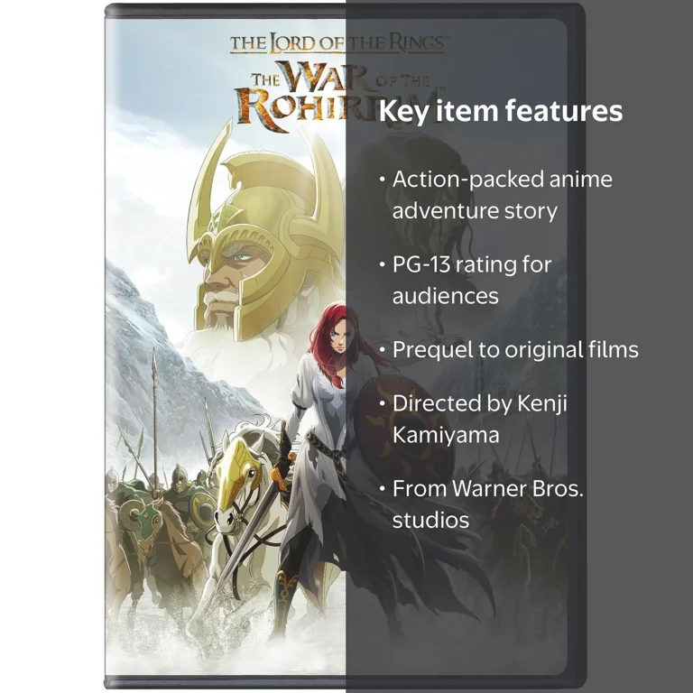 The Lord of the Rings: The War of the Rohirrim (DVD), Anime