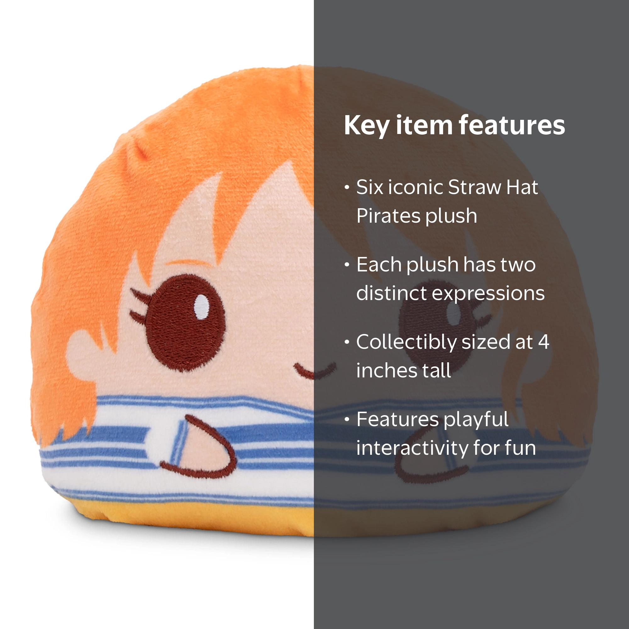TeeTurtle x One Piece Nami Reversible Plushies Walmart Exclusive