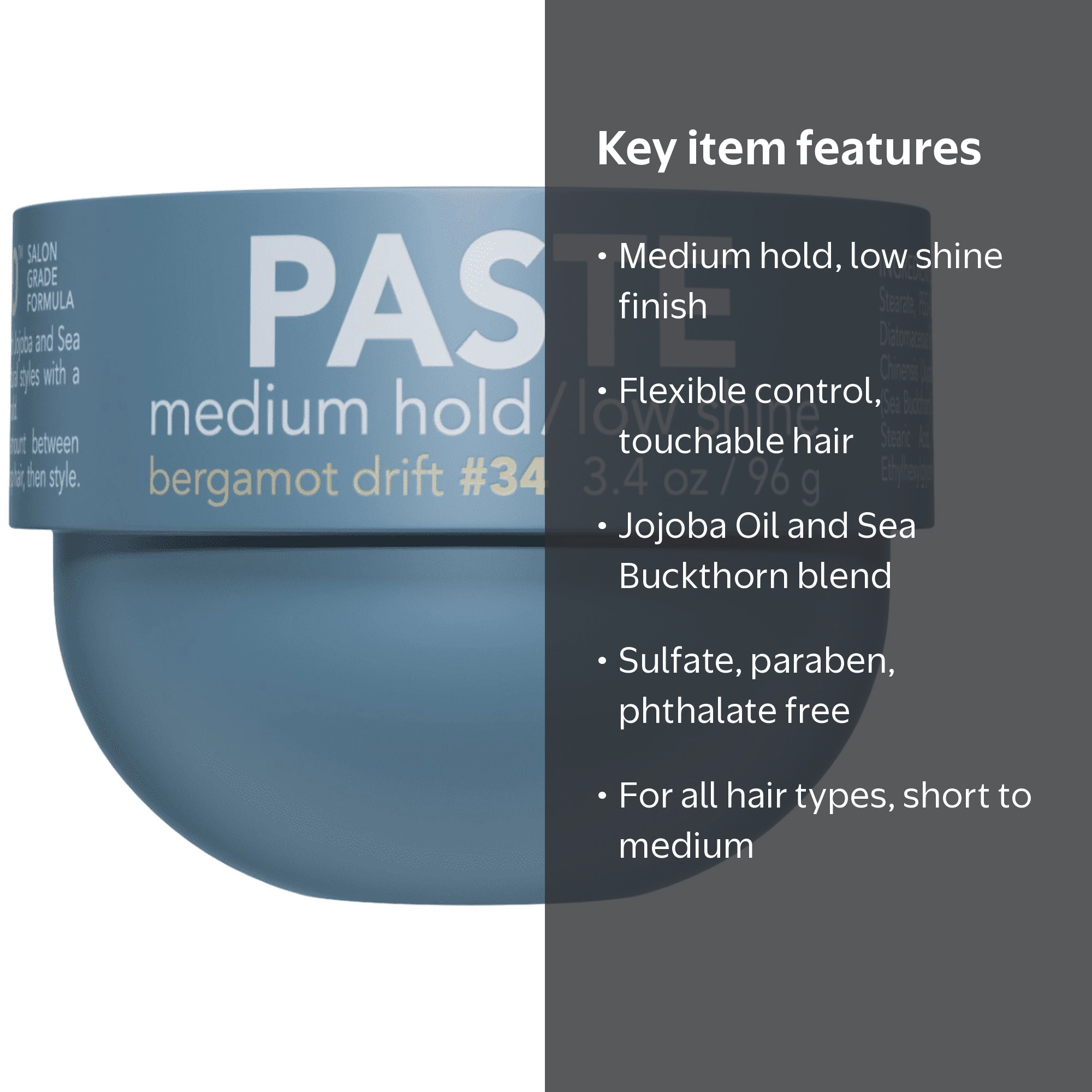 BLVD & CO Men's Paste, Medium Hold Low Shine, Defining Styling