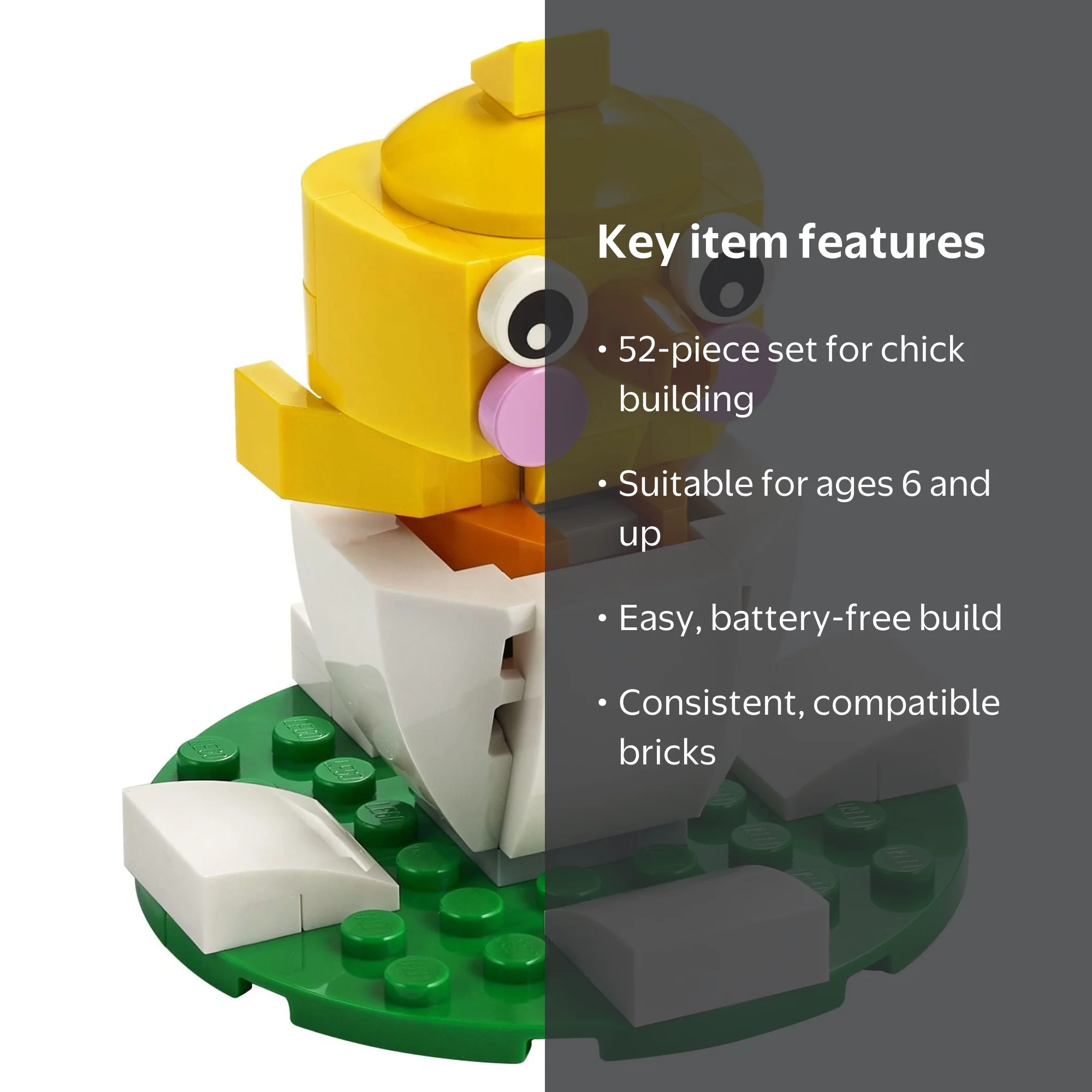 LEGO, Easter Set, Easter Chick Egg 30579, 52 Pieces - Walmart.com