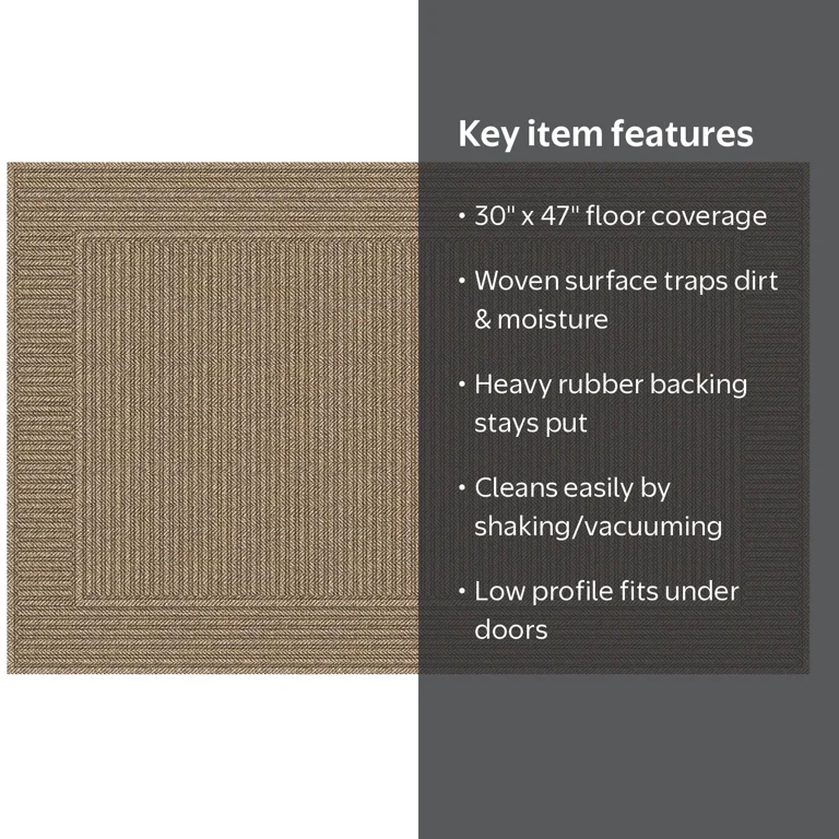 Apache Mills Manhattan Entrance Mat, Indoor/Outdoor, 30