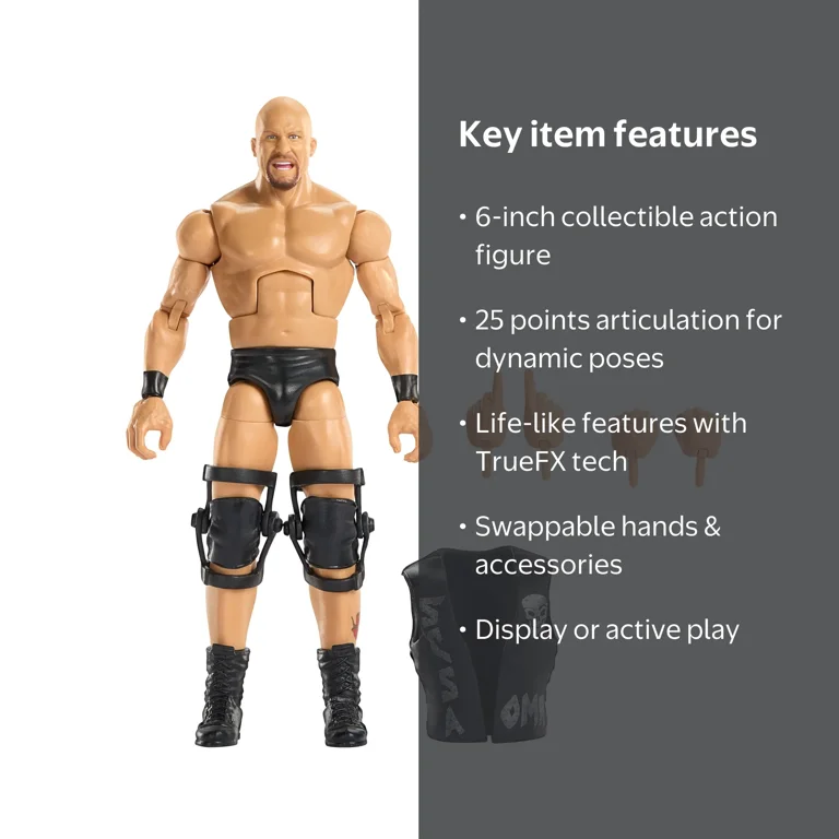 WWE Elite Stone Cold Steve Austin Action Figure, Greatest Hits