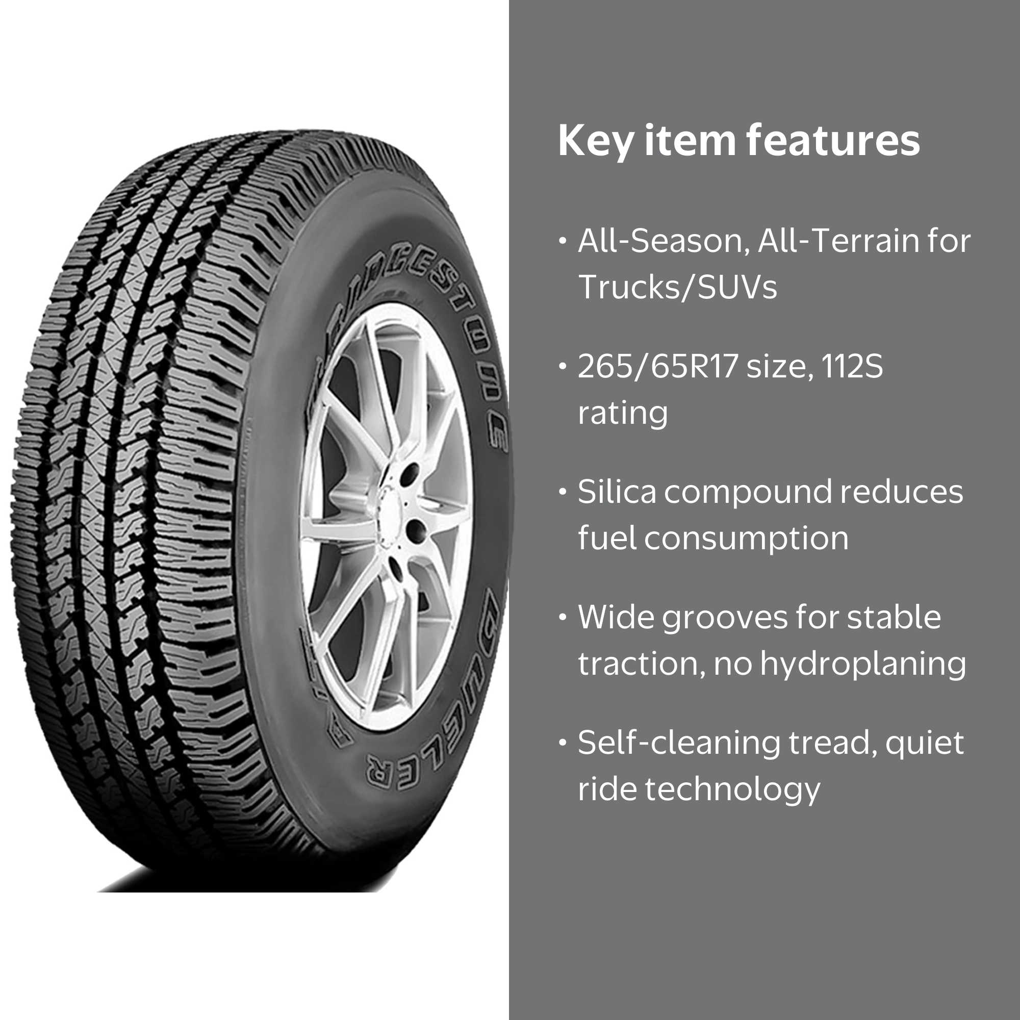 Bridgestone Dueler A/T 693 III 265/65R17 112S All Terrain Tire