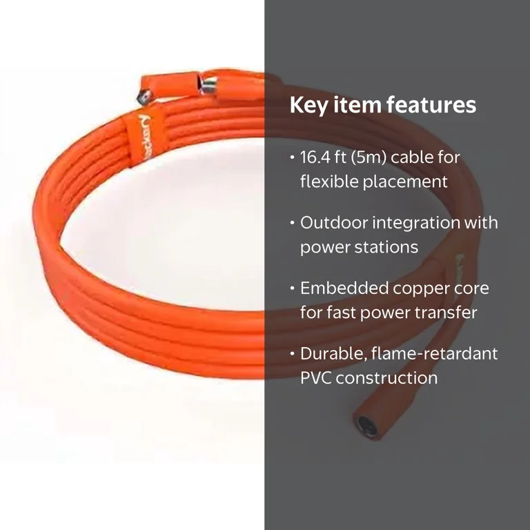 Jackery, DC Extension Cable, 16.4 feet for Solar Panel - Walmart.com