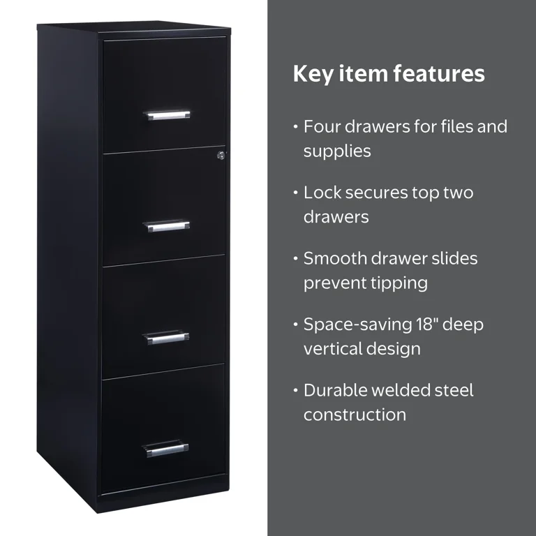 Space Solutions Office Storage, Black 18
