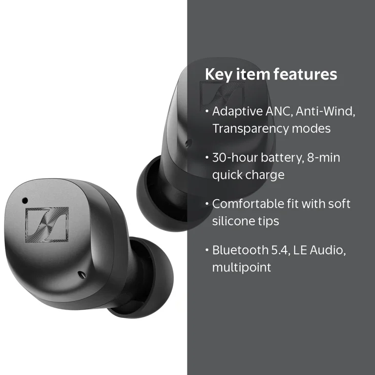 Sennheiser Wireless Bluetooth True Earbuds with Crystal Sound