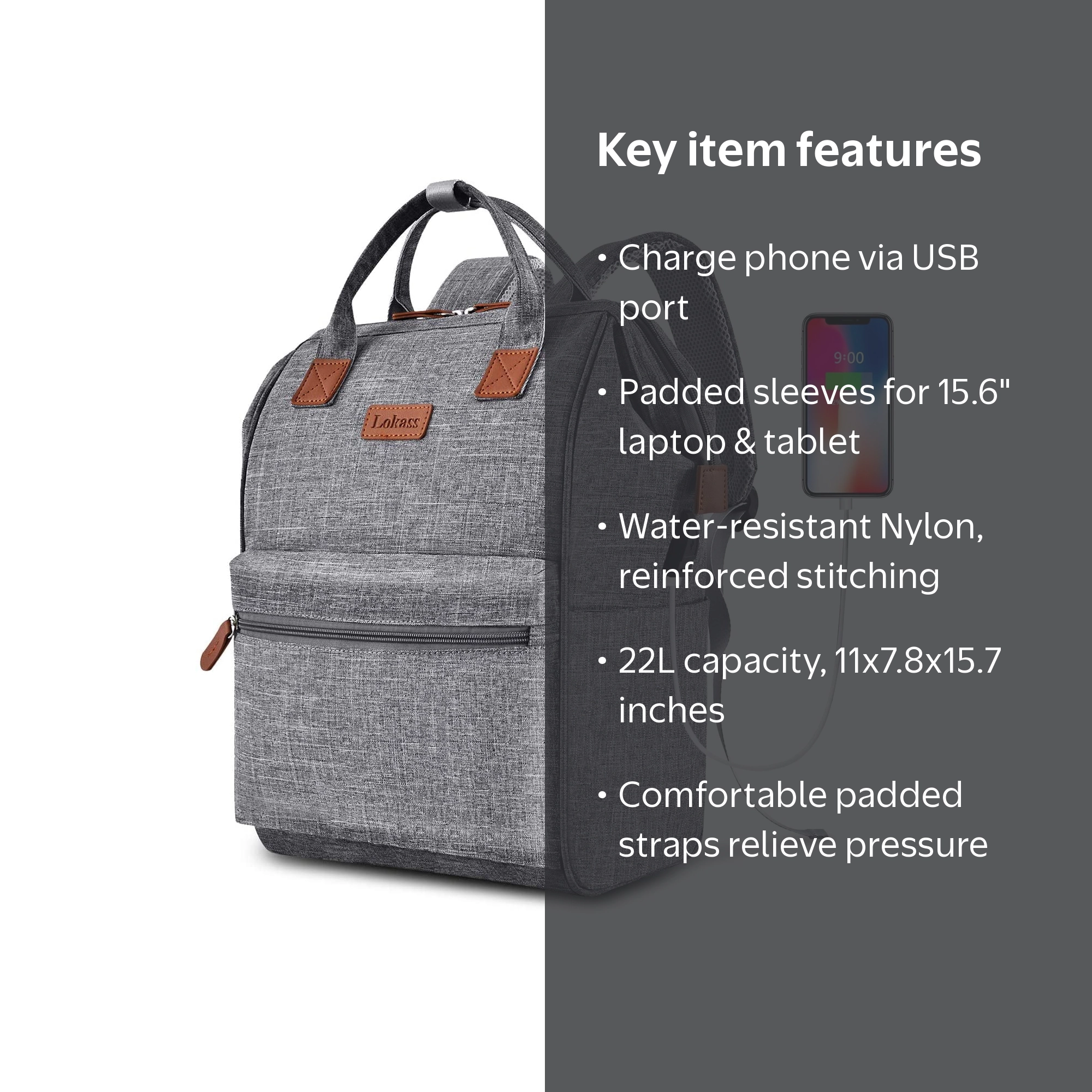 backpacks for laptops and tablets SHRRADOO Extra Large Travel Laptop Backpack Men, Work College Convenient This laptop backpack for men has an external USB port and a built hk Laptop Backpack for Men