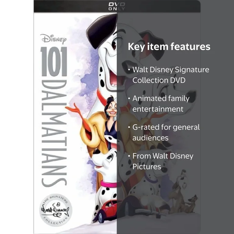 101 Dalmatians - Disney Signature Collection DVD for Kids & Family