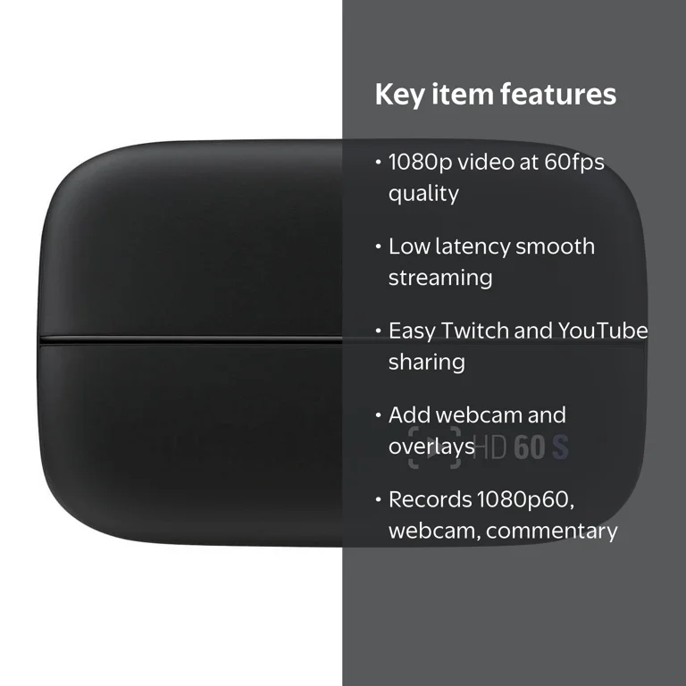 Elgato Game Capture HD60 S - Stream and Record in 1080p60, for