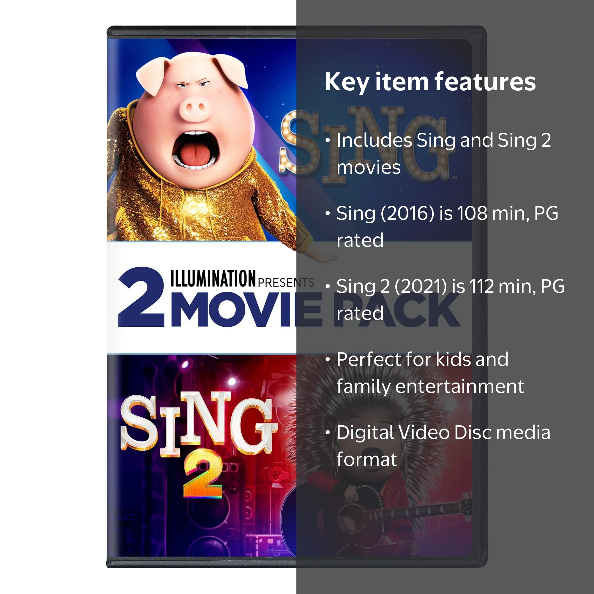 SDS, Digital Video Disc, Sing / Sing 2, Two-disc Set - Walmart.com