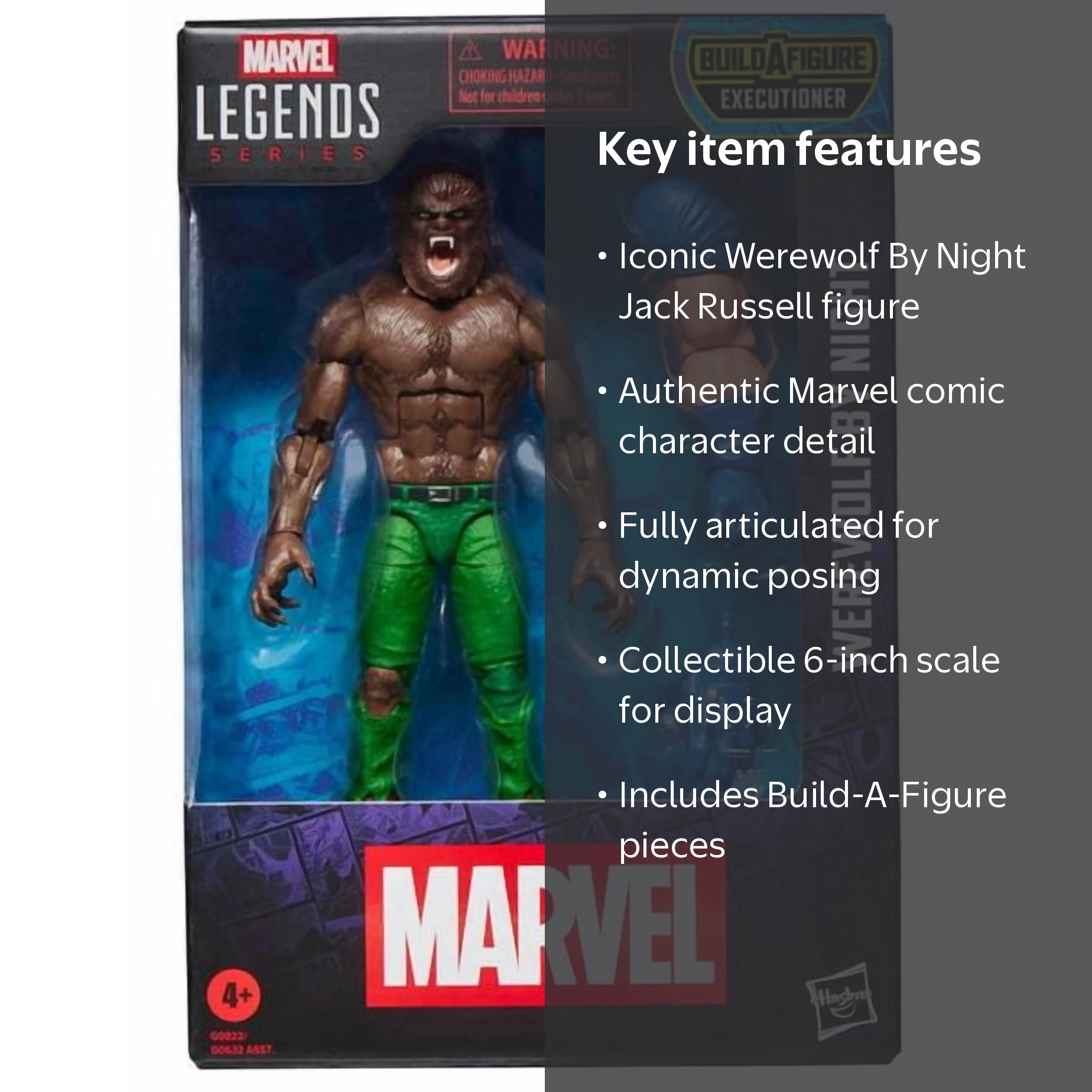 Marvel, Action Figure, Werewolf By Night Jack Russell, 6 inch