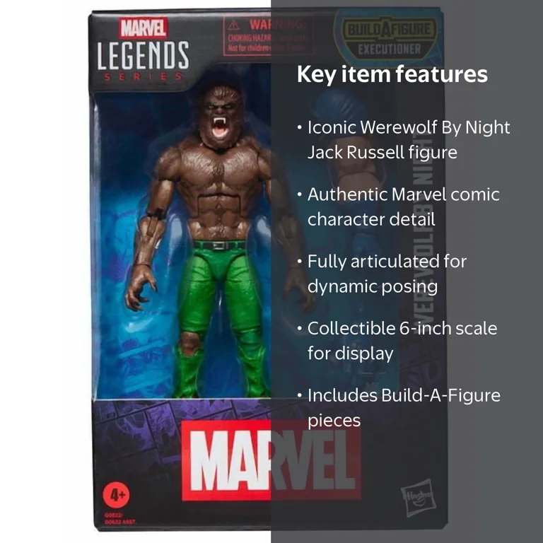 Marvel, Action Figure, Werewolf By Night Jack Russell, 6 inch