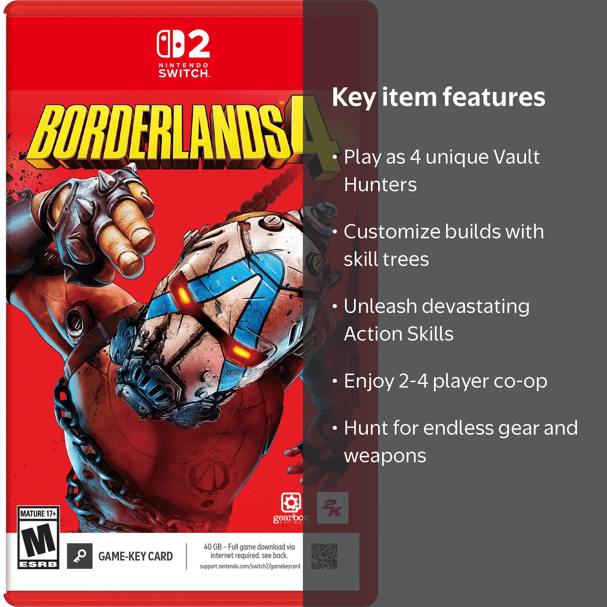 Borderlands 4 (Key) - Nintendo Switch 2 - Walmart.com