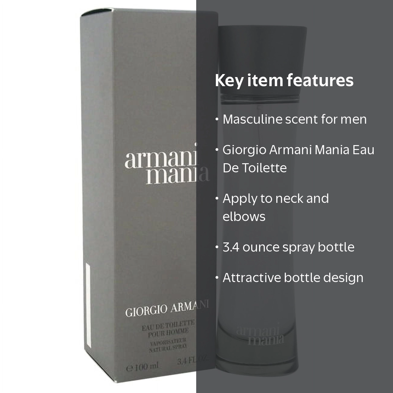 Intense Giorgio Armani Mania Eau De Toilette Spray, Stronger