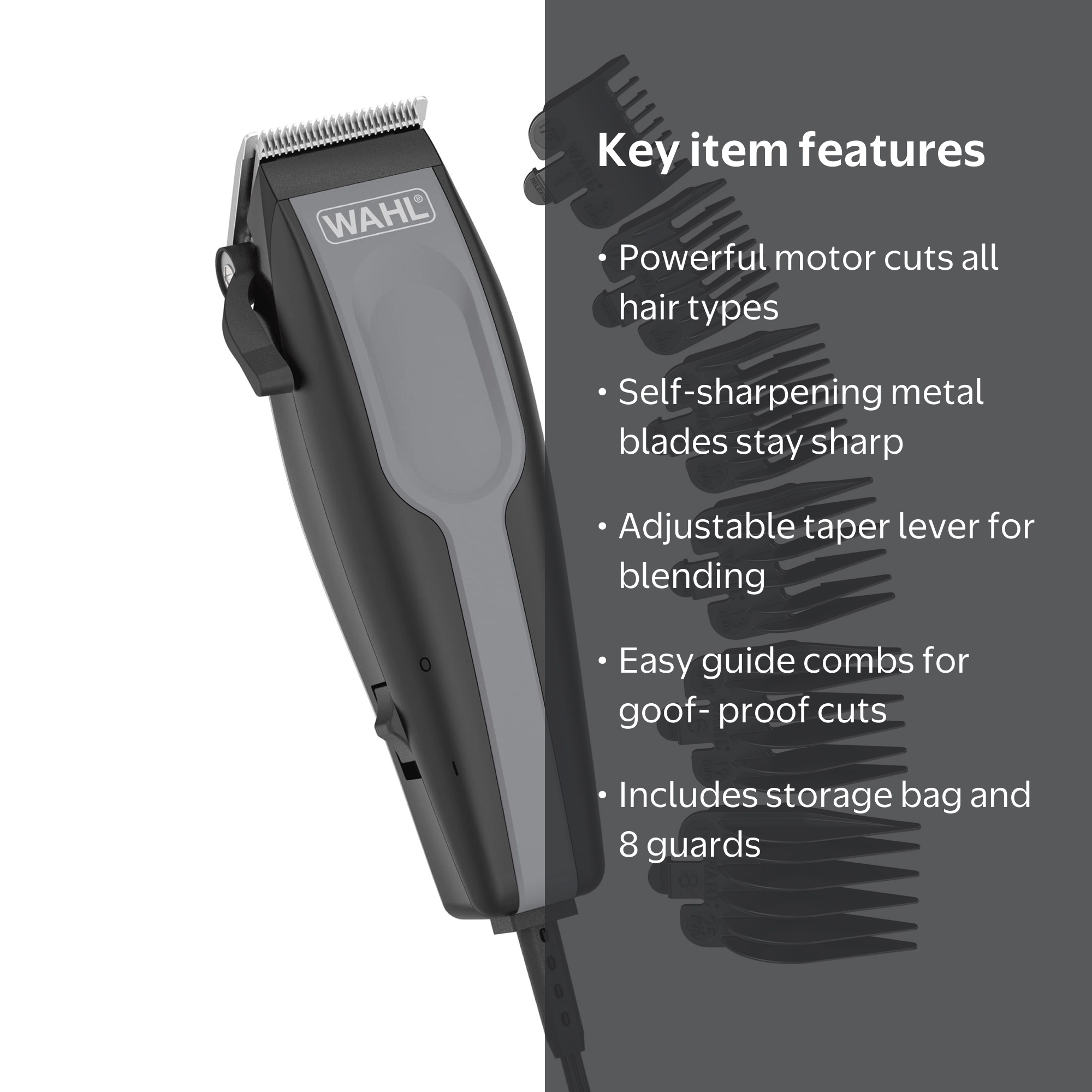 Wahl Hair Clipper Kit for Men and Women, Corded with Self