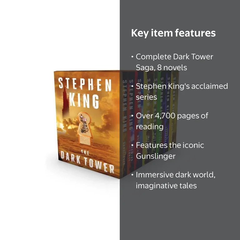 Stephen King, Dark Tower 8-Book Boxed Set, 01-07, Paperback