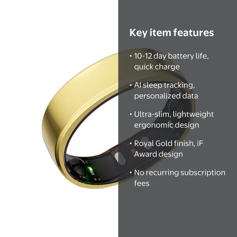 RingConn Gen 2 Ultra-Thin Smart Ring with Monitoring and Health