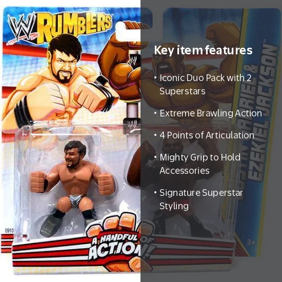 ジャパレゲ RSW / TAKAFIN / BOXER KID 2枚セット Justin Gabriel & Ezekiel Jackson Mini Figure 2-Pack Rumblers