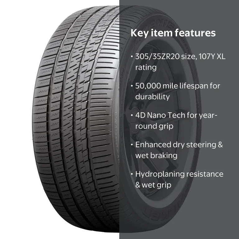 Falken, Passenger Tire, 305/35ZR20 107Y XL, All-Season Performance