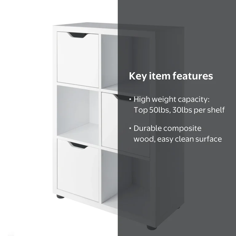 Winsome Julian 3x2 Storage Cabinet, White Finish - Walmart.com
