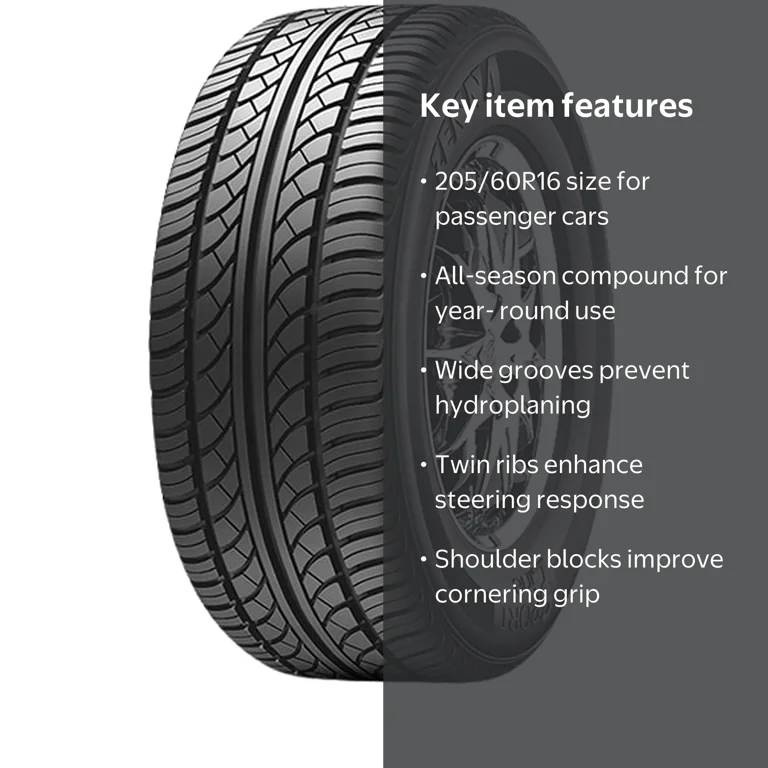 Free Shipping! Zenna Sport Line All-Season 205/60R16 92H Tire