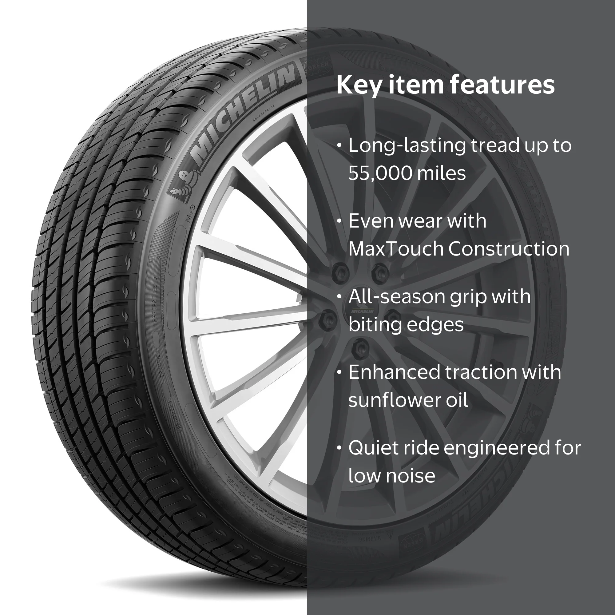 Michelin Primacy MXM4 235/40R19 92V All-Season Tire, Fits 2018-21