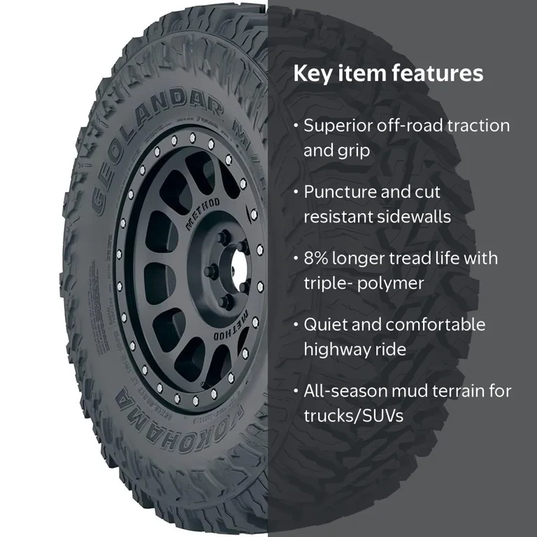 Yokohama Geolandar M/T G003 35X12.50R15 C/6PLY Light Truck & SUV